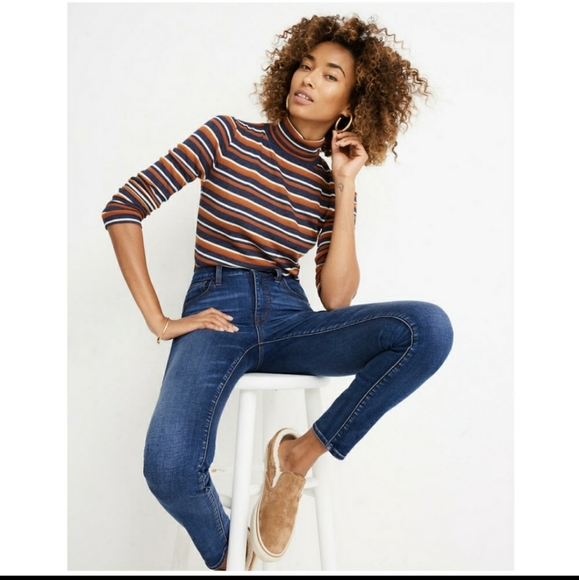 Madewell Thermolite 10" High-Rise Skinny Jeans 23 - Picture 2 of 8